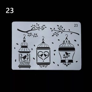 Plantilla Stencil. Jaulas.