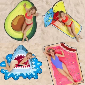 Toalla de playa con diseños graciosos