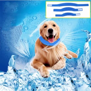 Collar de refrigeración para mascotas ajustable