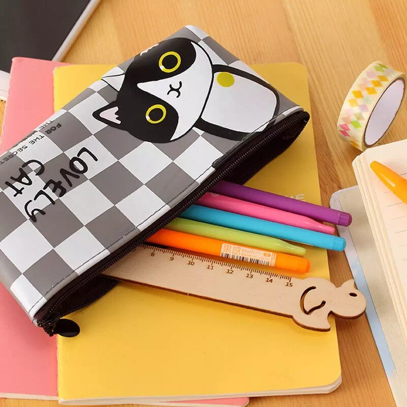 Estuche de lápices escolares Kawaii gato - Imagen 7