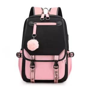 Mochila escolar con puerto USB