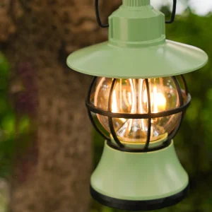 Lámpara de mesa LED colgante impermeable recargable/batería ABS PS PP acero retro contemporáneo luz exterior para el jardín | Brehn