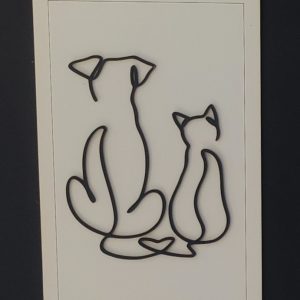 Cuadro perro y gato.