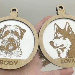 Bola de navidad Perrete. Personalizada.