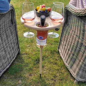 Mesa de Vino Exigente – Mesa de Vino Portátil para Picnics y Disfrute al Aire Libre